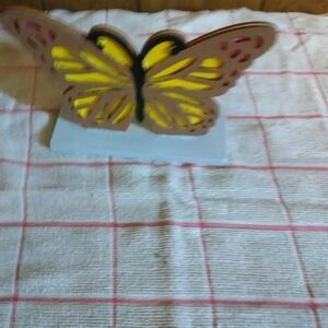 Yellow Butterfly Home Accent